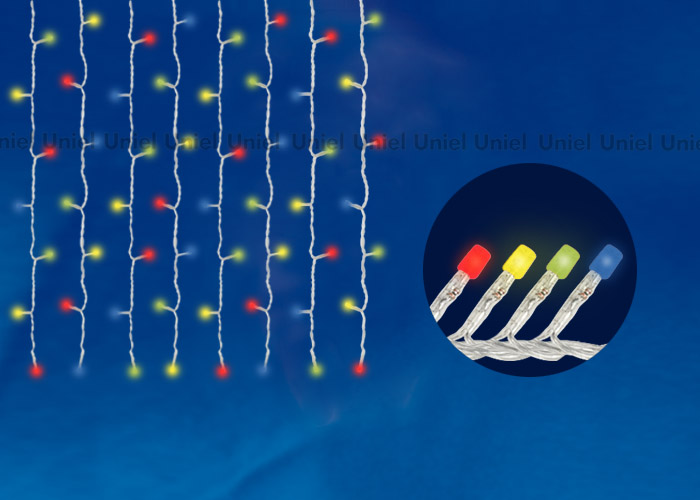 ULD-C2030-240/DTA MULTI IP20 Занавес светодиодный с контроллером, 3х2м, 240 светодиодов. Разноцветны